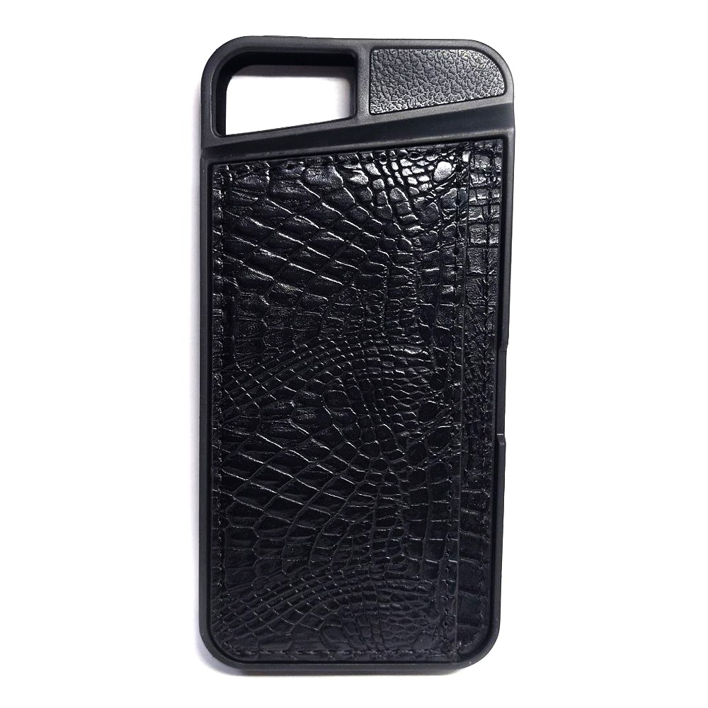 Накладка візитниця Leather для  iPhone 7/8/SE 2020 (Black)-0