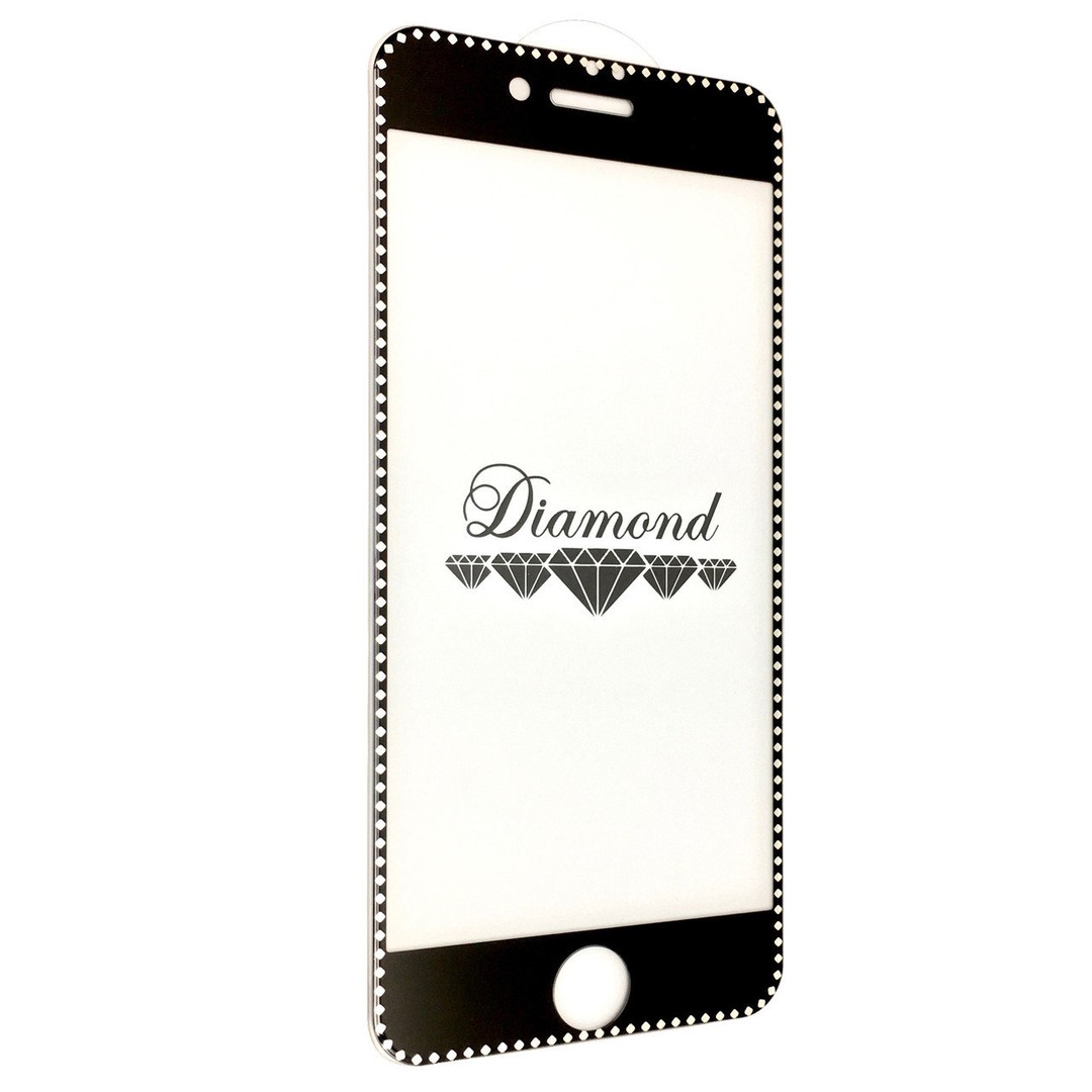 Захисне скло DK Diamond Full Glue для Apple iPhone 7/8 Plus чорне-0