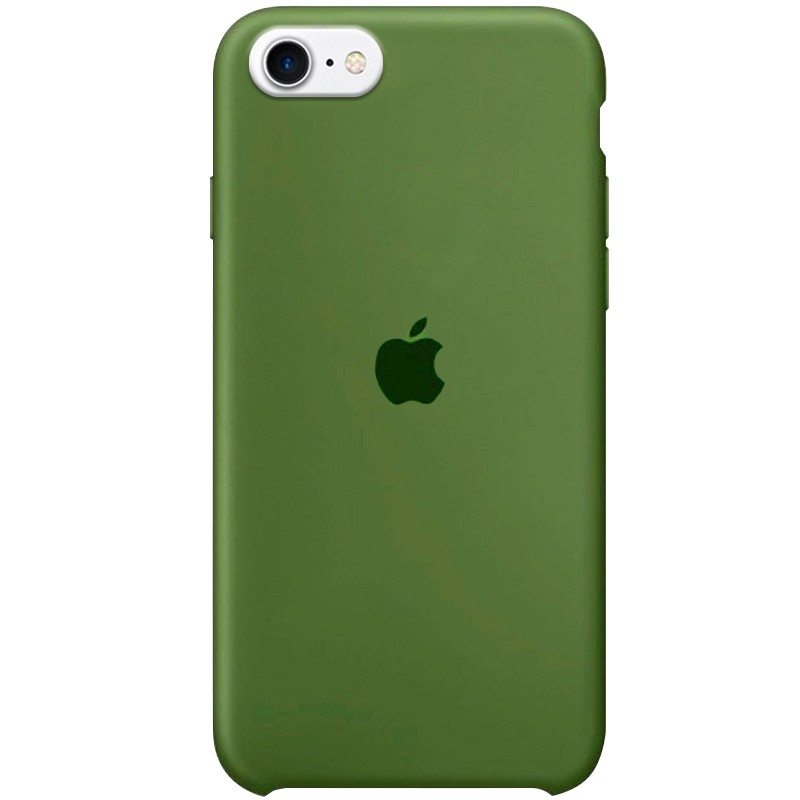 Silicone Case (AA) для iPhone 7/8/SE (2020) (Army green)-0