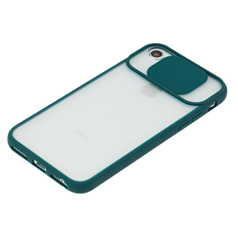 Накладка Camshield mate TPU для IPhone 7/8/SE 2020 зелена шторка-2