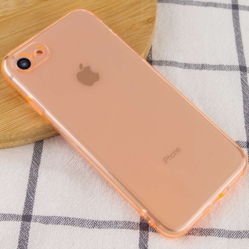 Накладка Matte Camera для iPhone 7 / 8 / SE (2020) (4.7") (Orange)-1