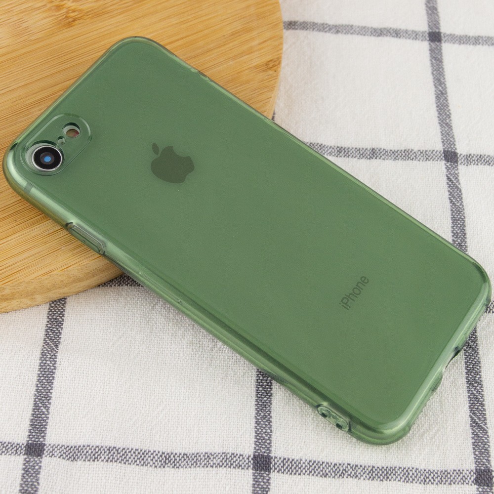 Накладка Matte Camera для iPhone 7 / 8 / SE (2020) (4.7") (Green)-1
