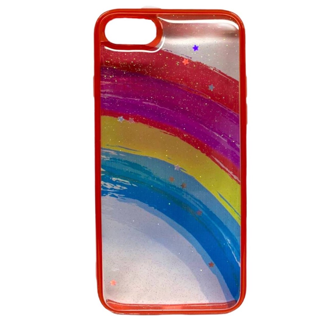 Накладка Colorful Rainbow для IPhone 7/8/SE 2020  червона-0