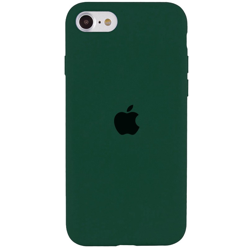 Silicone Case Full Protective (AA) для iPhone 7/8/SE (2020) (Forest Green)-0