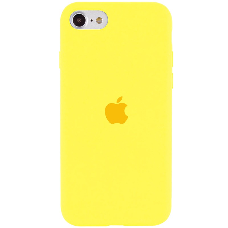 Silicone Case Full Protective (AA) для iPhone 6/6S (Yellow)-0