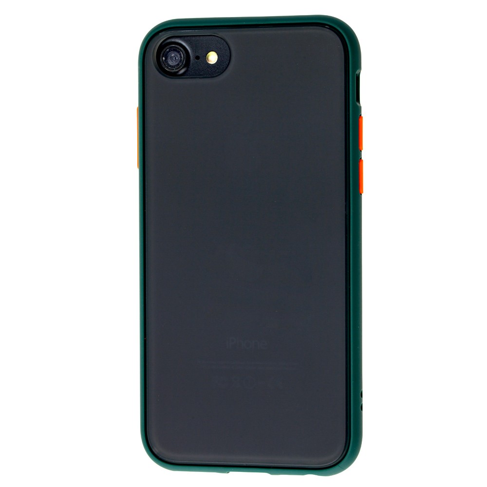 Накладка Totu Gingle для IPhone 7/8/SE 2020  pacific green/orange-0