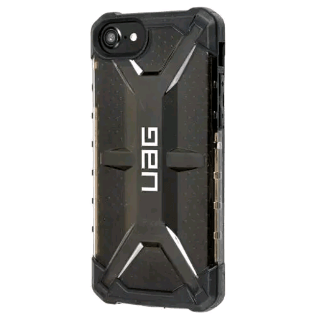 Накладка UAG для iPhone 7/8/SE 2020 (Прозорий, чорний)-0
