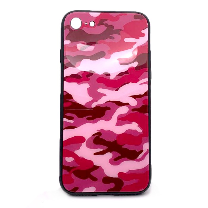 Накладка Class Print для  Iphone 7/8/SE 2020 Камуфляж, рожевий-0