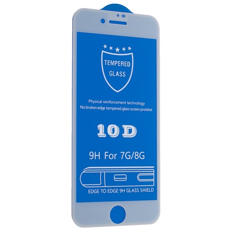 Захисне скло 10D Tempered glass screen protector для iPhone 7/8  white-0