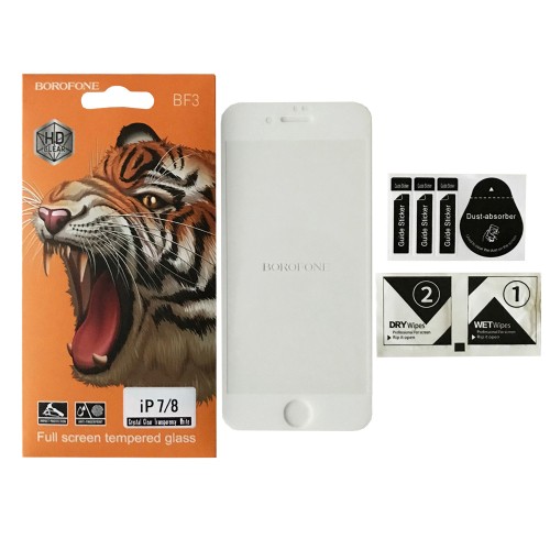 Захисне скло BOROFONE для iPhone 7/8 white-0