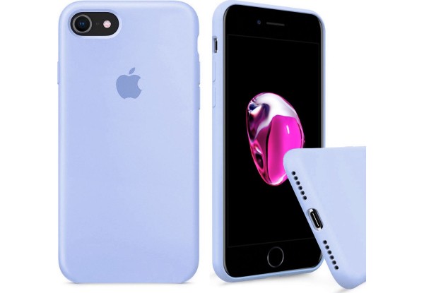 Silicone Case Full Protective (AA) для iPhone 7/8/SE 2020 (Lilac)-0