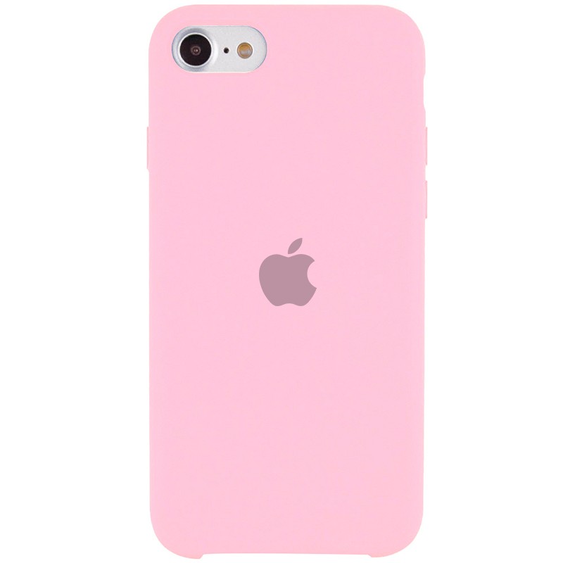 Silicone Case (AA) для iPhone 7/8/SE (2020) (Light Pink)-0