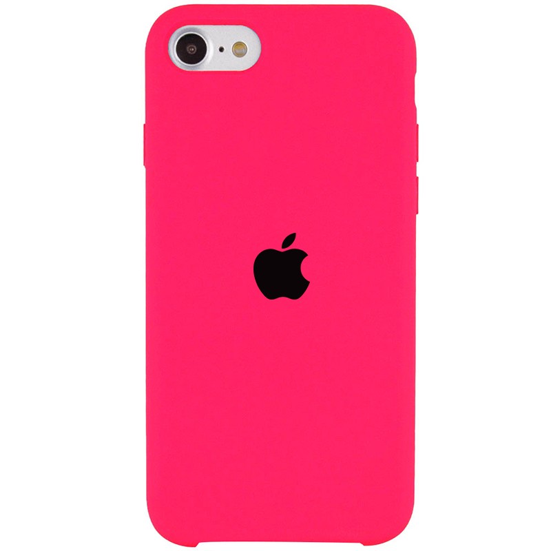 Silicone Case (AA) для iPhone 7/8/SE (2020) (Barbie Pink)-0