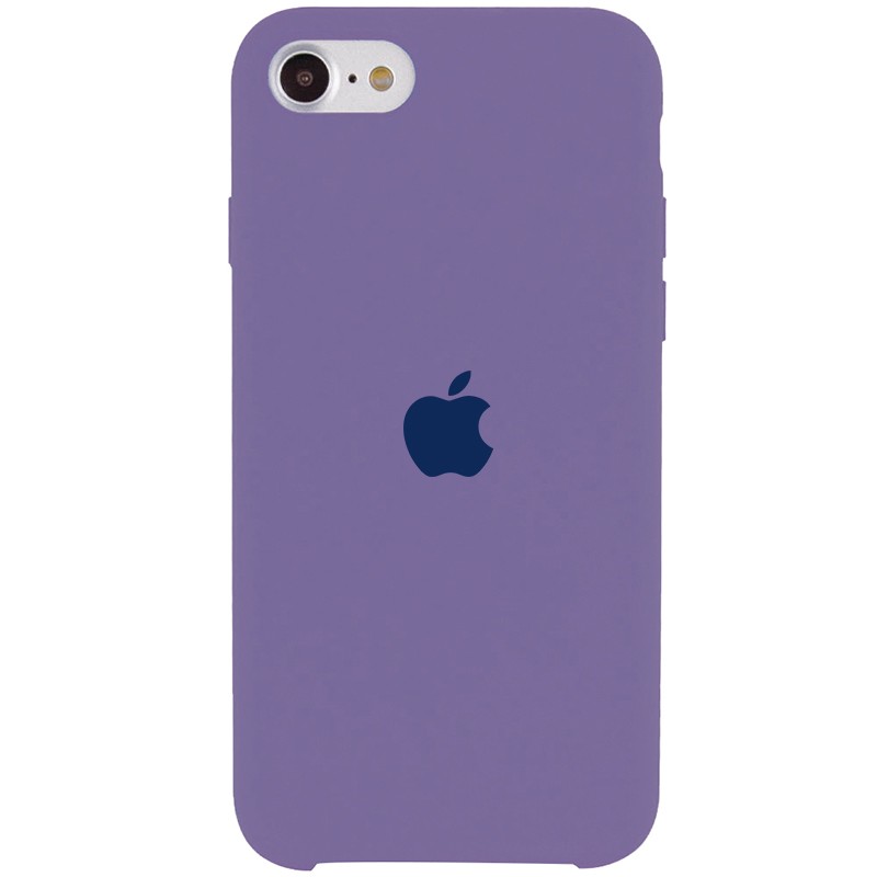 Silicone Case (AA) для iPhone 7/8/SE (2020) (Lavender Gray)-0