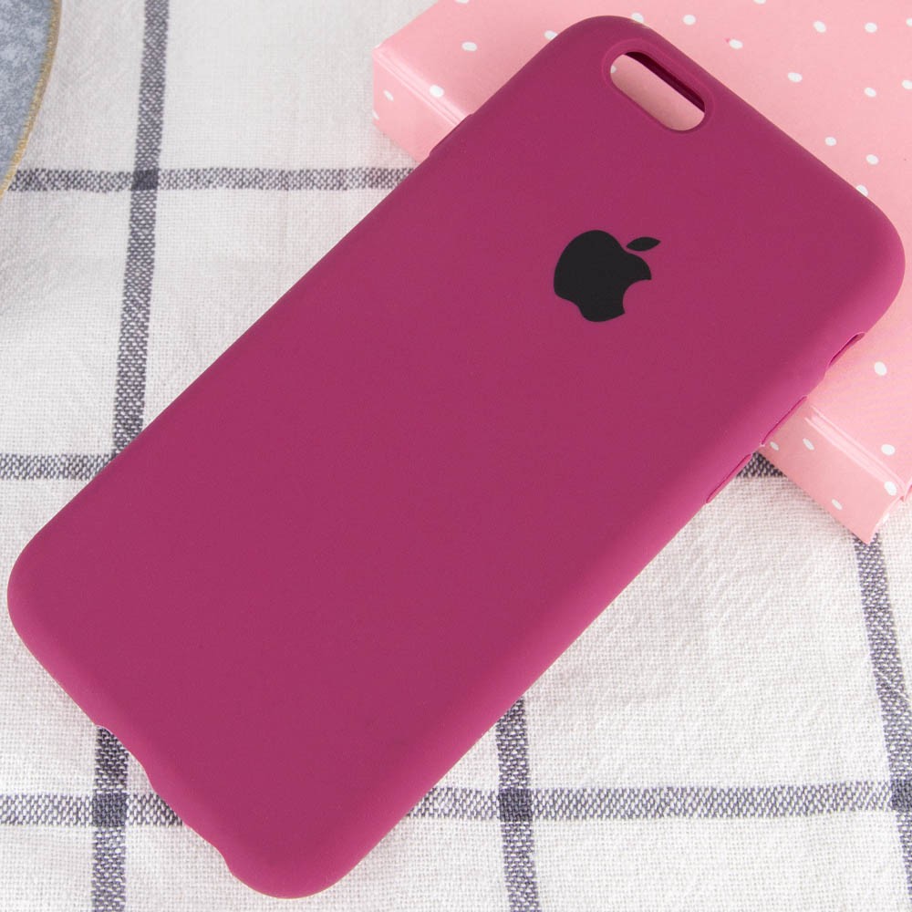 Silicone Case Full Protective (AA) для iPhone 7/8/SE (2020) (Maroon)-1