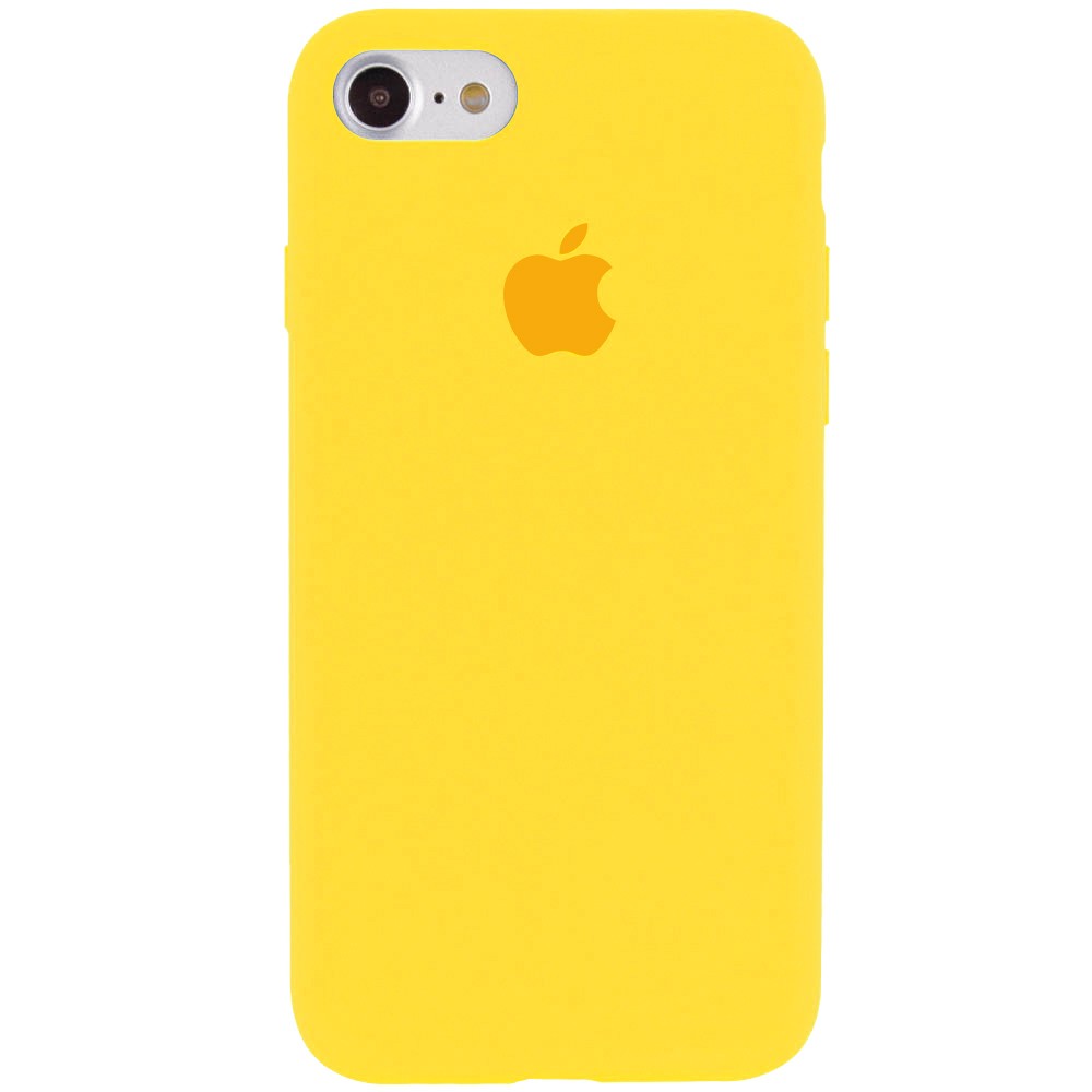 Silicone Case Full Protective (AA) для iPhone 7/8/SE (2020) (Canary Yellow)-0