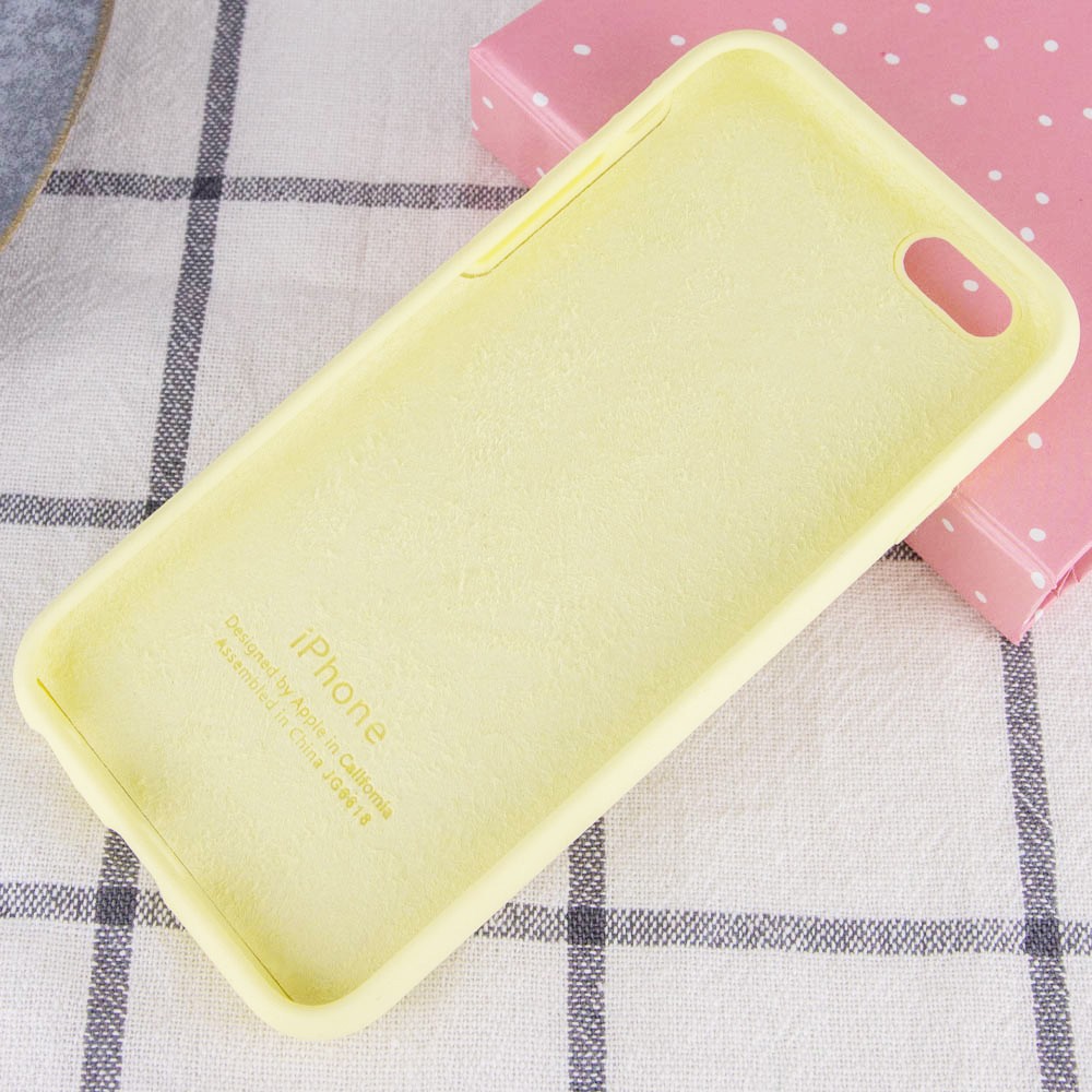 Silicone Case Full Protective (AA) для iPhone 7/8/SE (2020) (Mellow Yellow)-2