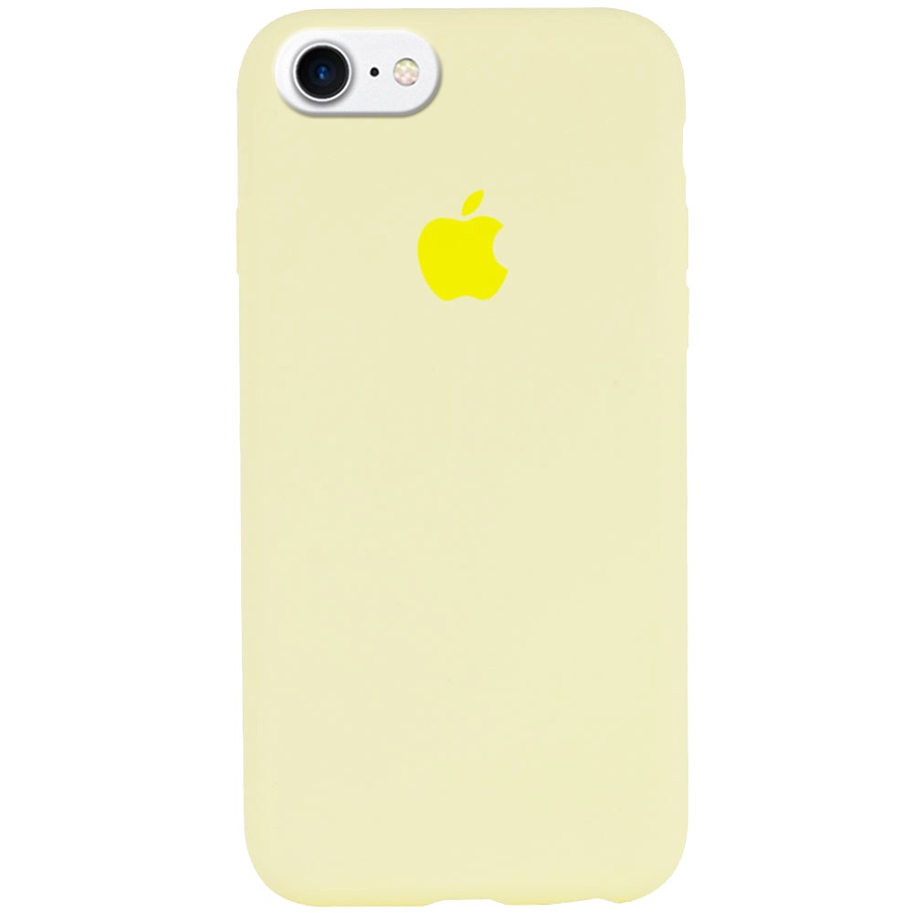 Silicone Case Full Protective (AA) для iPhone 7/8/SE (2020) (Mellow Yellow)-0