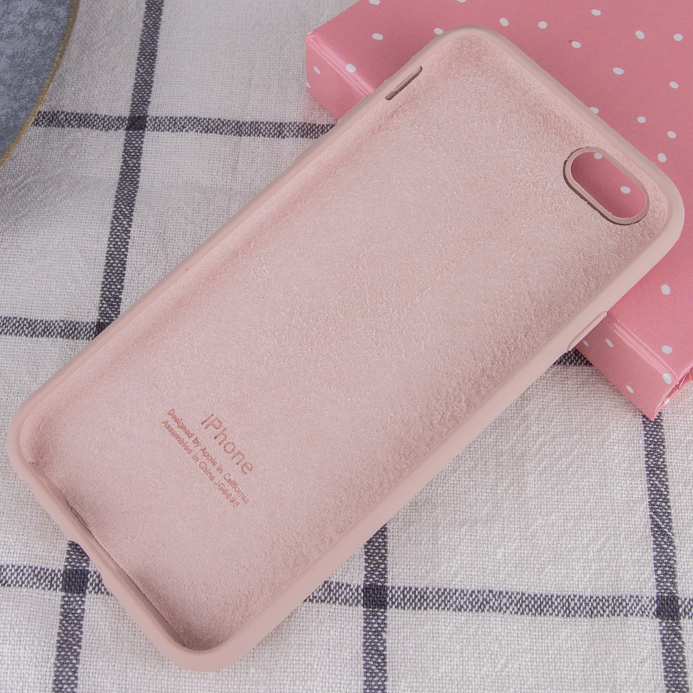Silicone Case Full Protective (AA) для iPhone 7/8/SE (2020) (Pink Sand)-2