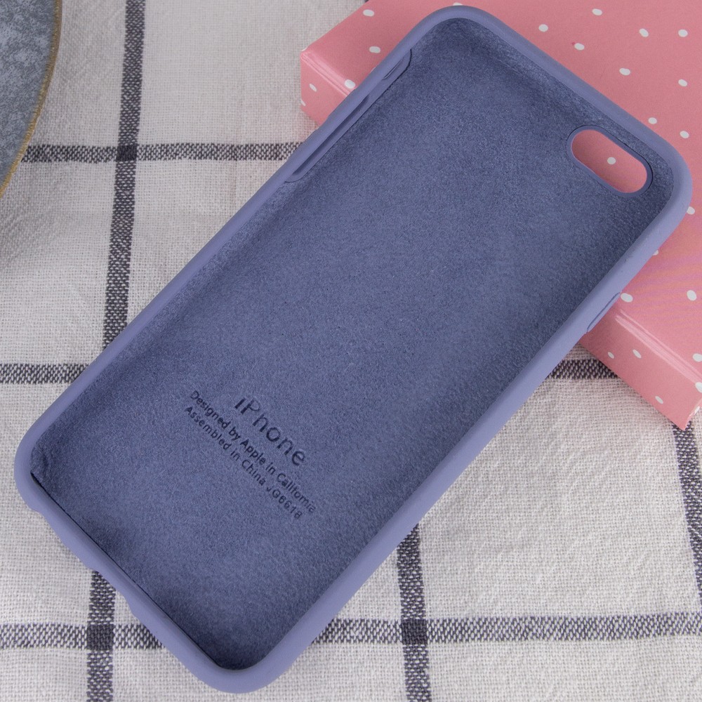 Silicone Case Full Protective (AA) для iPhone 7/8/SE (2020) (Lavender Gray)-2