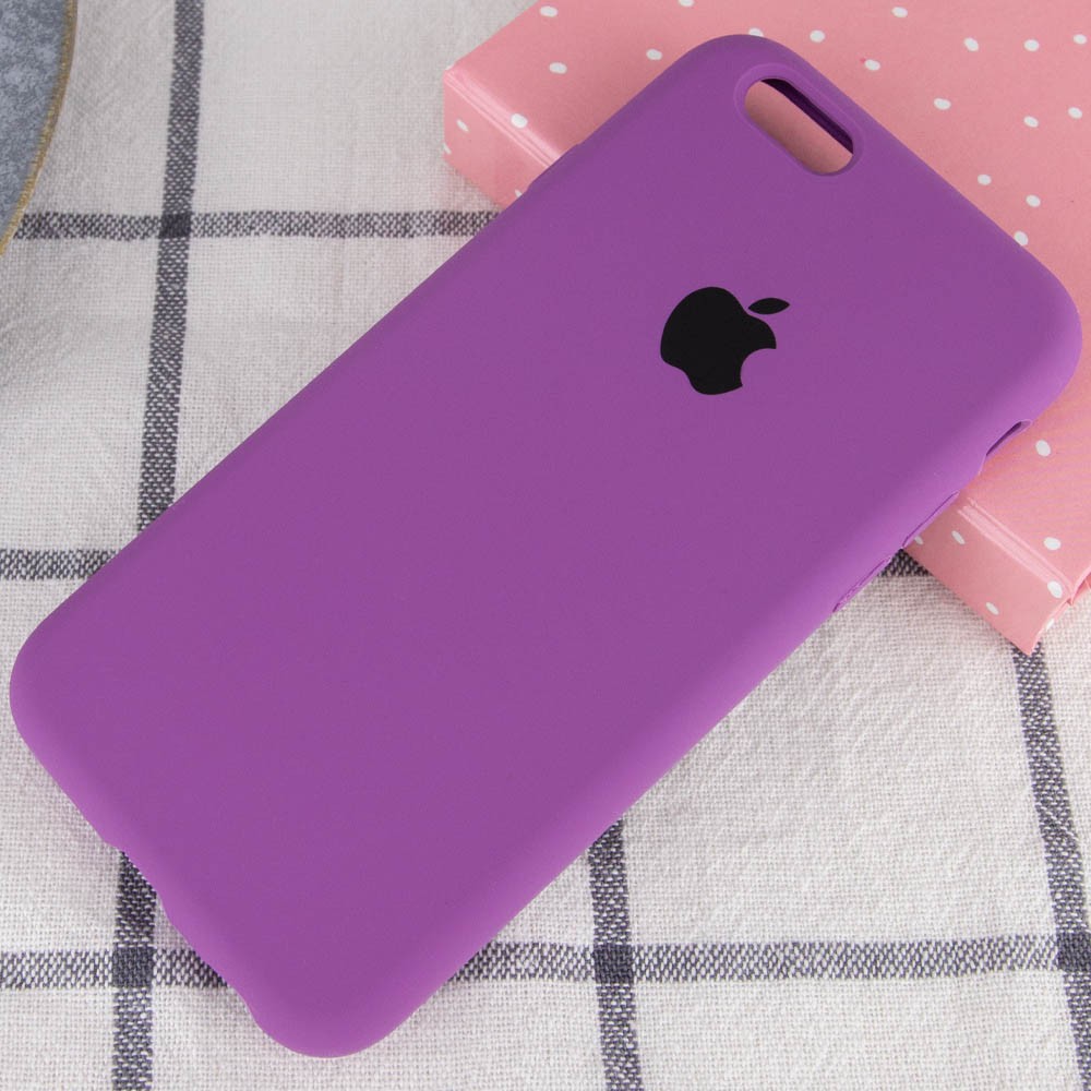 Silicone Case Full Protective (AA) для iPhone 7/8/SE (2020) (Grape)-1
