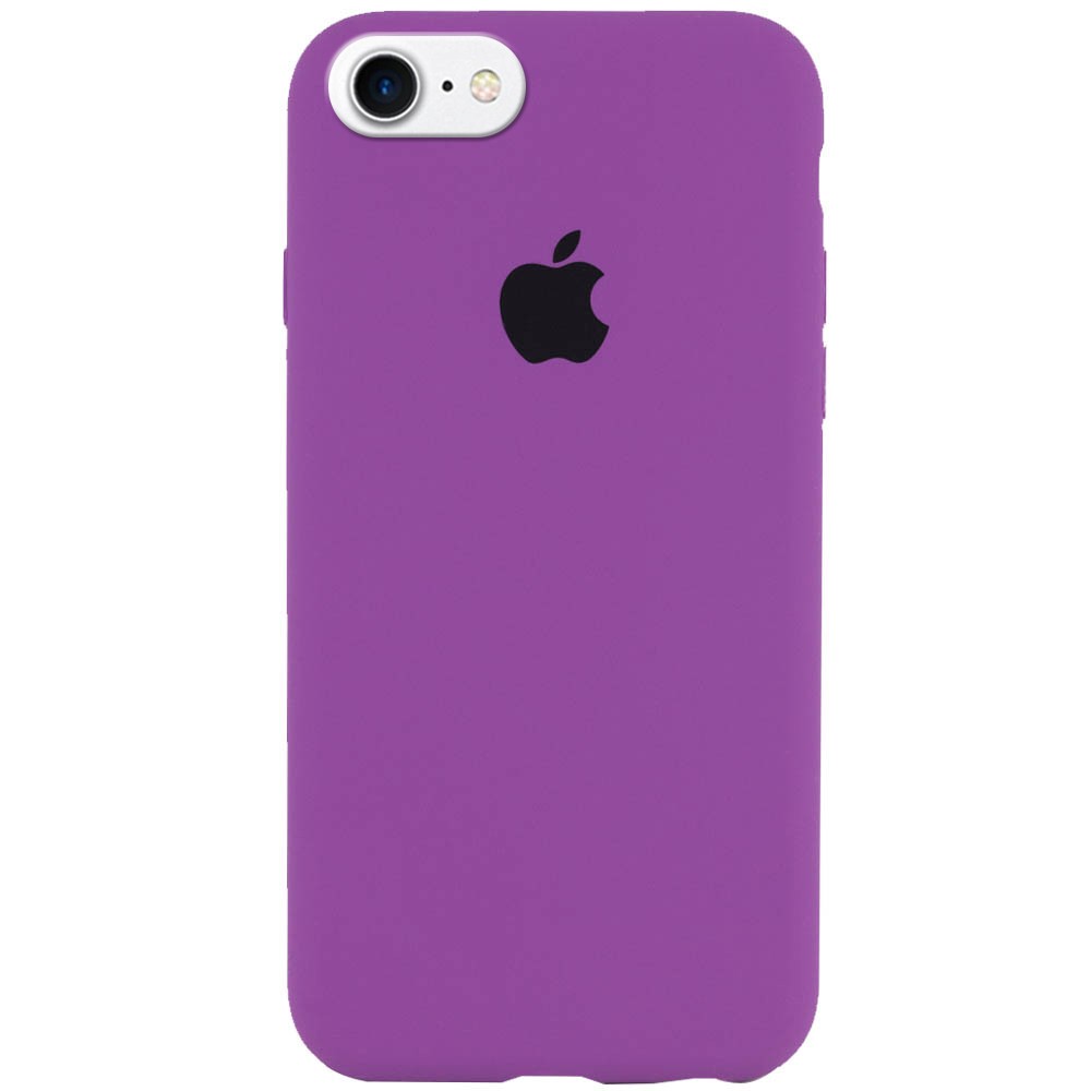 Silicone Case Full Protective (AA) для iPhone 7/8/SE (2020) (Grape)-0