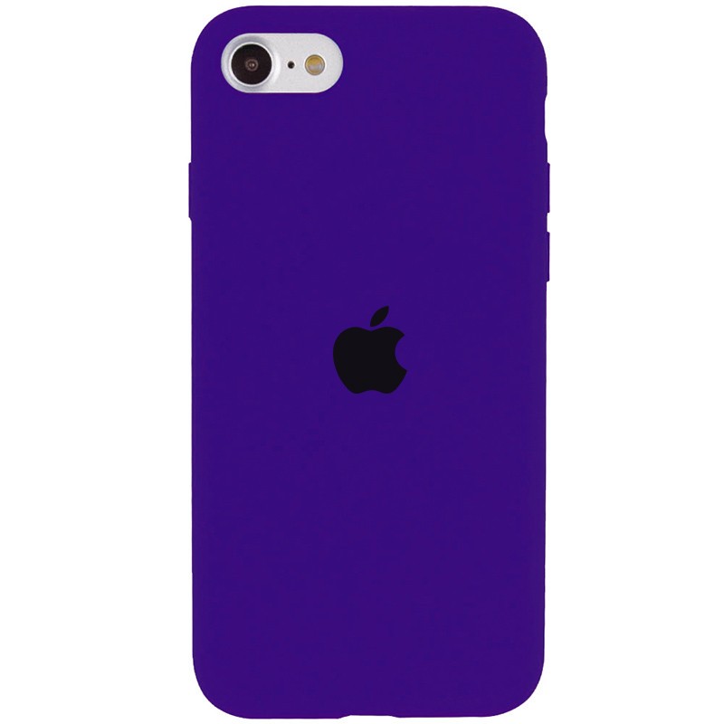 Silicone Case Full Protective (AA) для iPhone 7/8/SE (2020) (Purple)-0