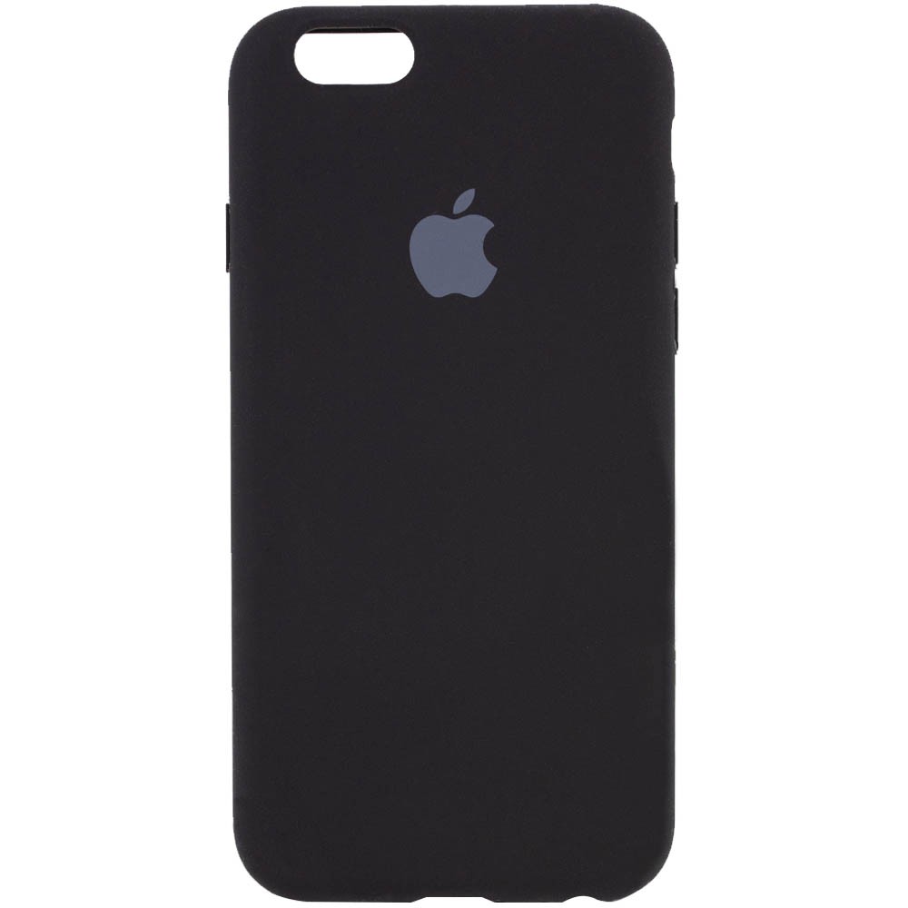 Silicone Case Full Protective (AA) для iPhone 7 / 8 / SE (2020) (Black)-0