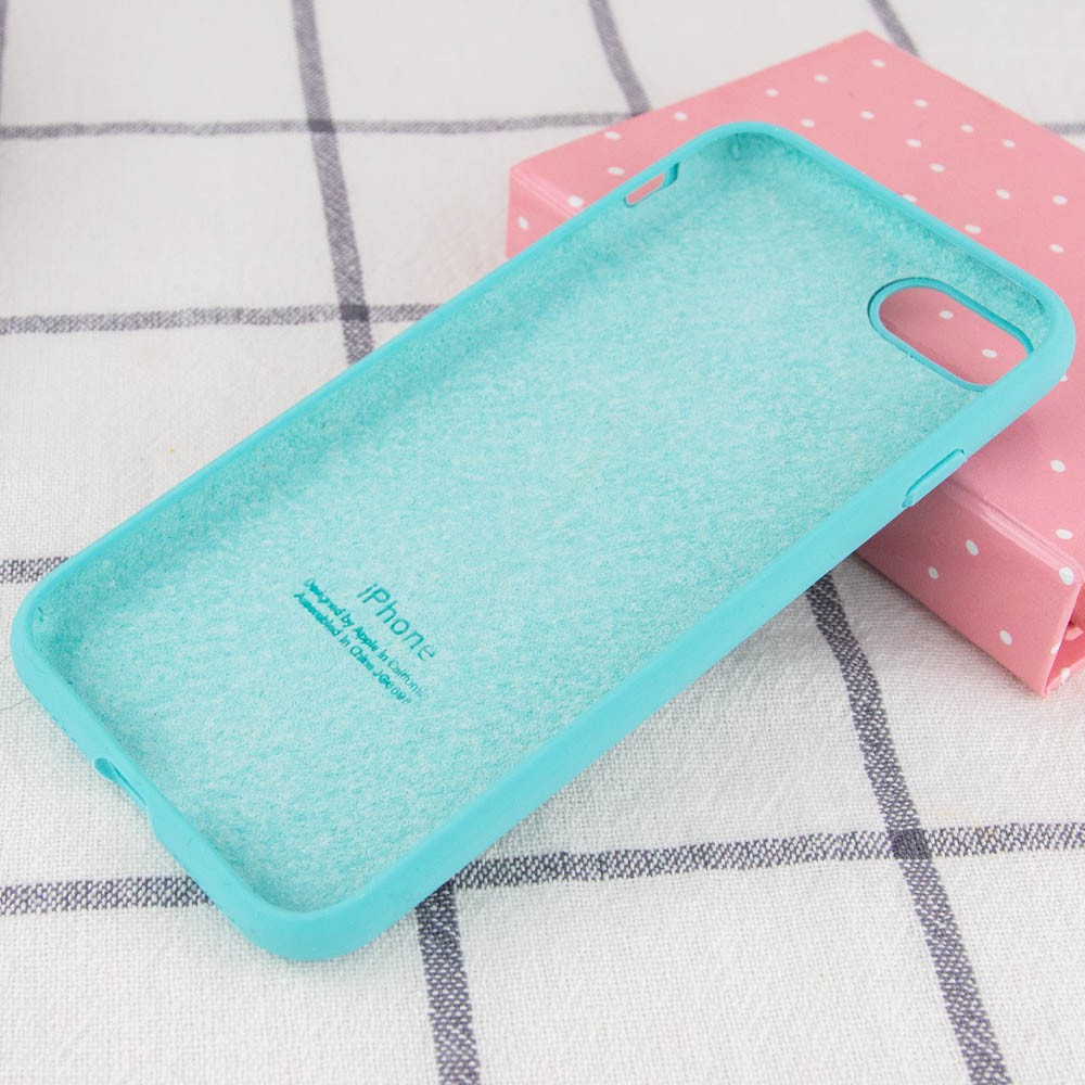 Silicone Case Full Protective (AA) для iPhone 7/8/SE (2020) (Ice Blue)-2