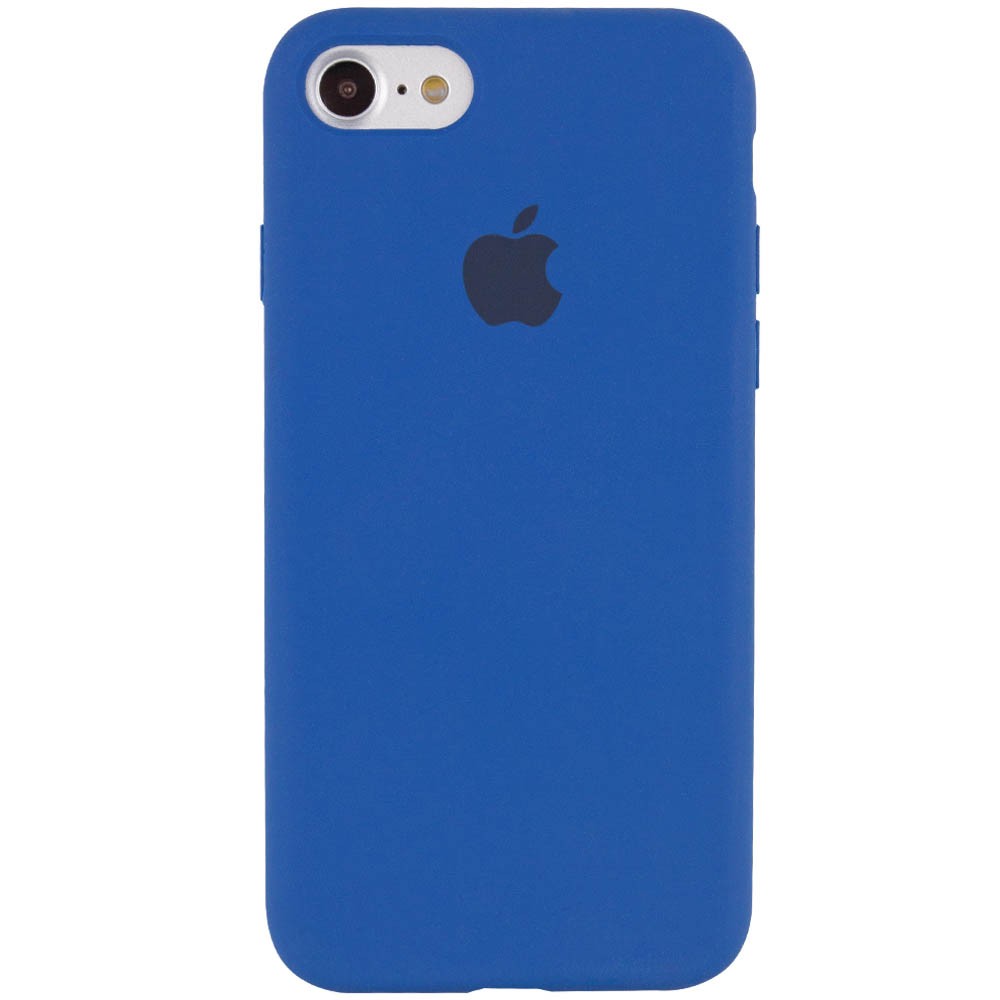 Silicone Case Full Protective (AA) для iPhone 7/8/SE (2020) (Navy Blue)-0