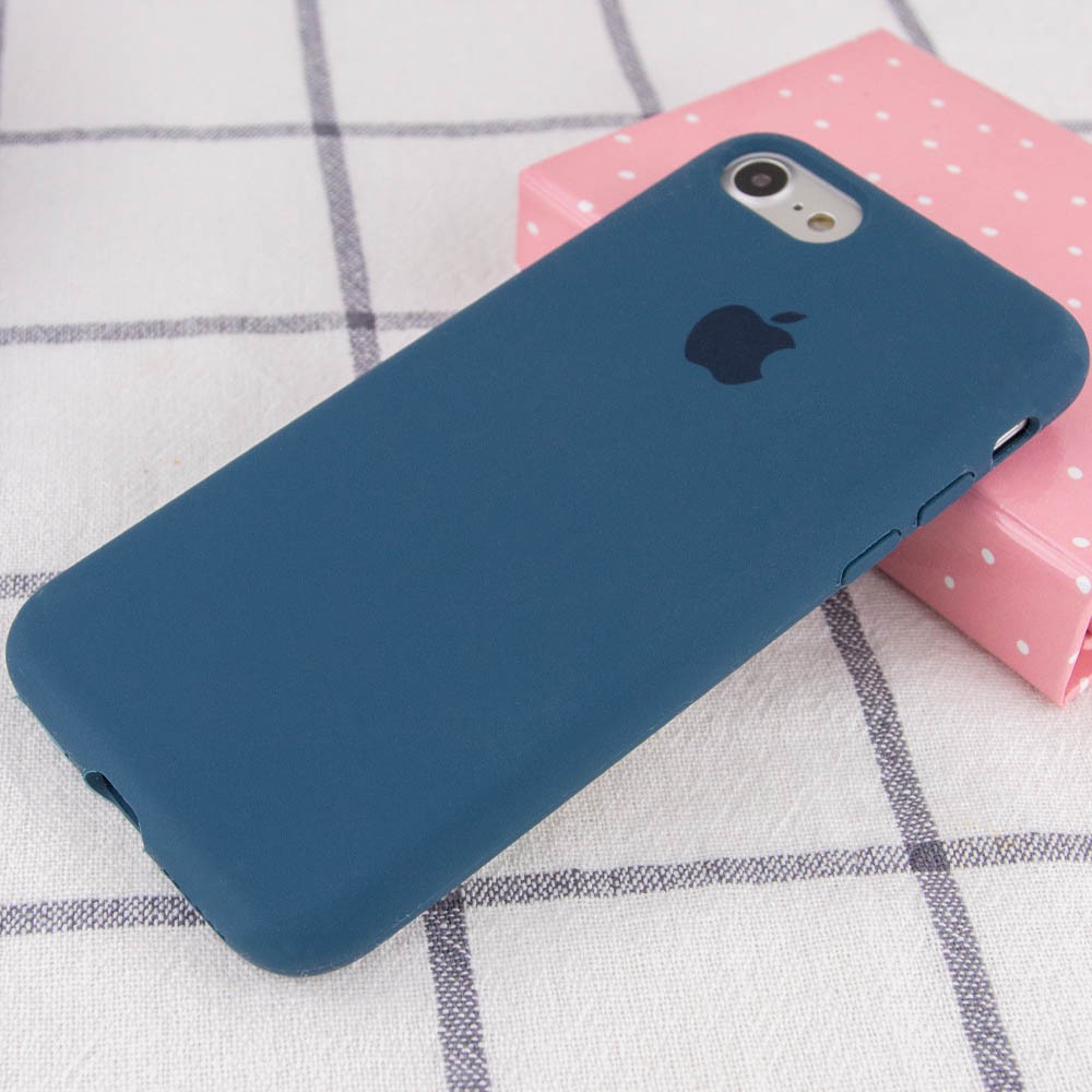 Silicone Case Full Protective (AA) для iPhone 7 / 8 / SE (2020) (Cosmos Blue)-1