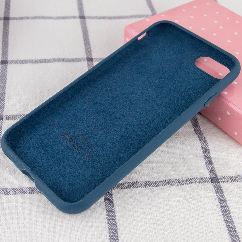 Silicone Case Full Protective (AA) для iPhone 7 / 8 / SE (2020) (Cosmos Blue)-2