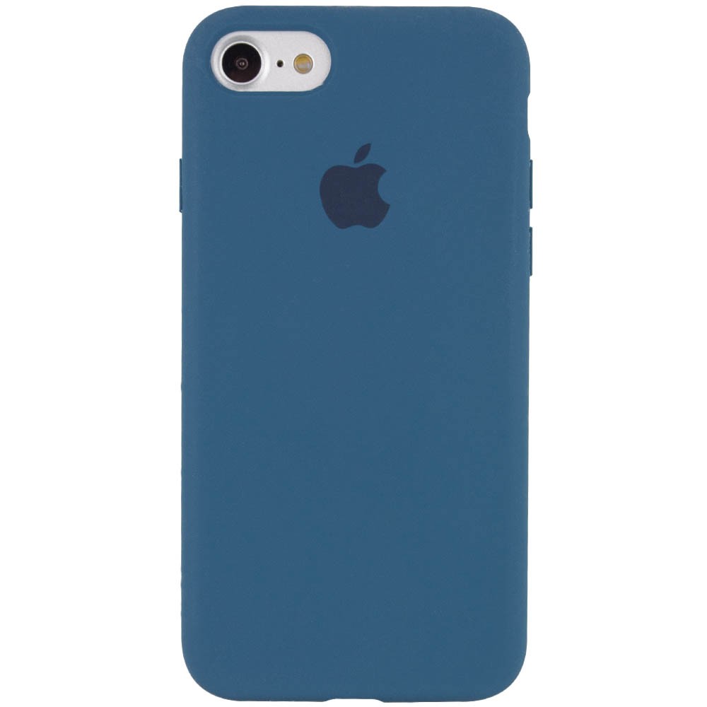 Silicone Case Full Protective (AA) для iPhone 7 / 8 / SE (2020) (Cosmos Blue)-0