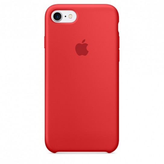 Silicone Case (AA) для iPhone 7/8/SE (2020) (Red)-0