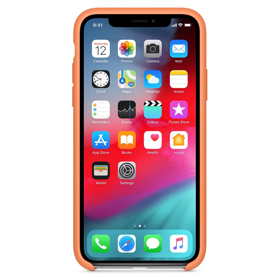 Silicone Case (AA) для iPhone 7/8/SE (2020) (Papaya)-1