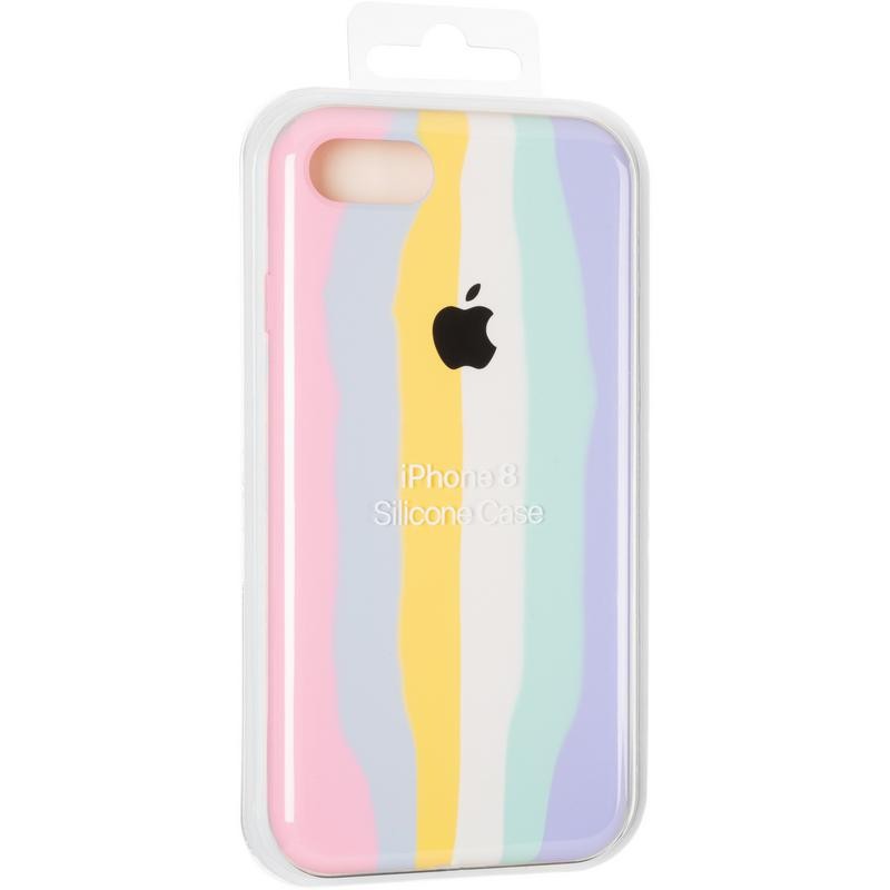 Rainbow Silicone Case iPhone 7/8/SE 2020 Marshmellow-3