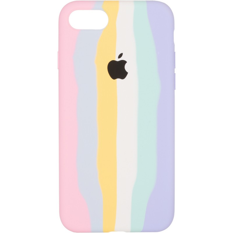 Rainbow Silicone Case iPhone 7/8/SE 2020 Marshmellow-0