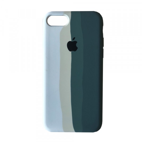 Rainbow Full Silicon Case iPhone 7/8/SE 2020 Green-0