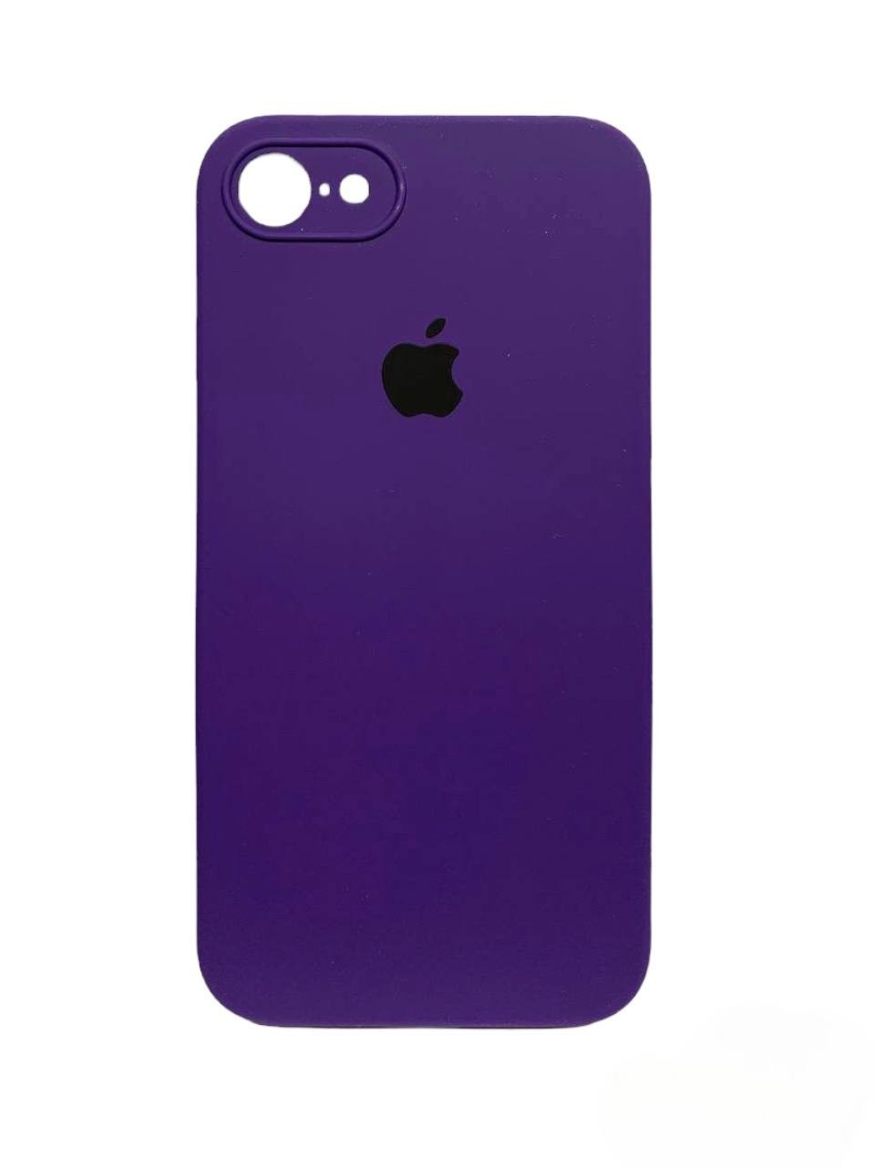 Silicone Case Square Full Camera Protective (AA) для iPhone 7 / 8 / SE (2020) (4.7") (Ultra violet)-0