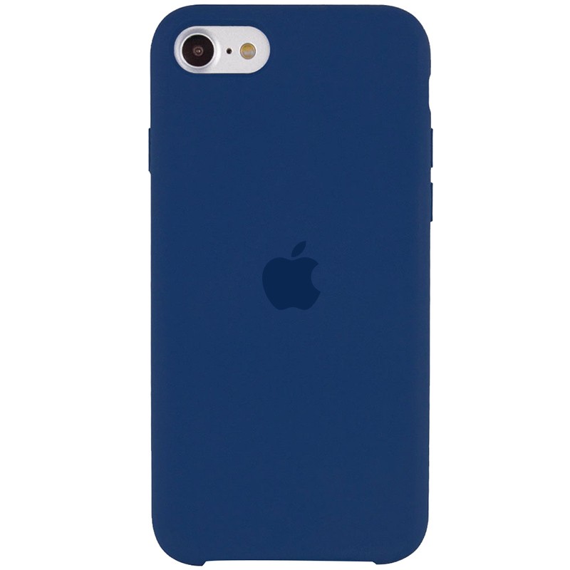 Silicone Case (AA) для iPhone 7/8/SE (2020) (Navy Blue)-0