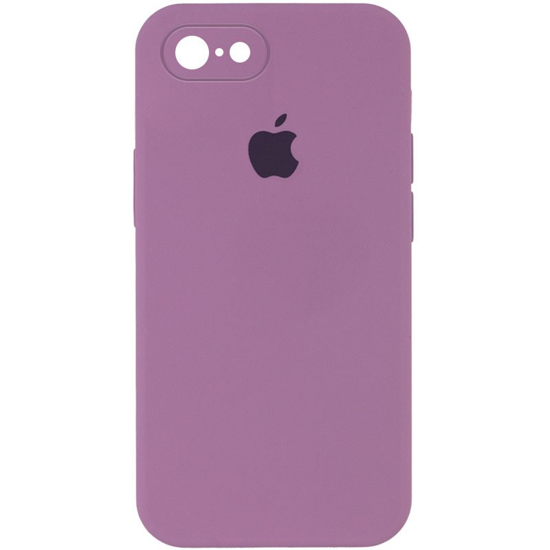 Silicone Case Square Full Camera Protective (AA) для iPhone 7 / 8 / SE (2020) (4.7") (Lilac pride)-0