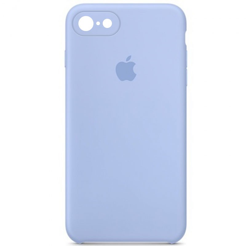 Silicone Case Square Full Camera Protective (AA) для iPhone 7 / 8 / SE (2020) (4.7") (Lilac cream)-0
