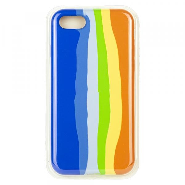 Rainbow Silicone Case iPhone 7 Plus/8 Plus Orange/blue-0