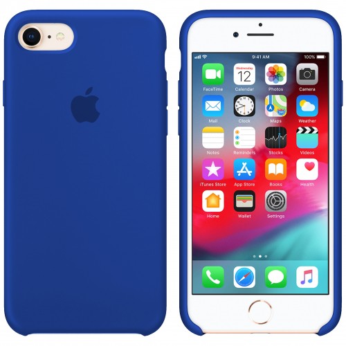 Silicone Case (AA) для iPhone 7/8/SE (2020) (Ultra Blue)-0