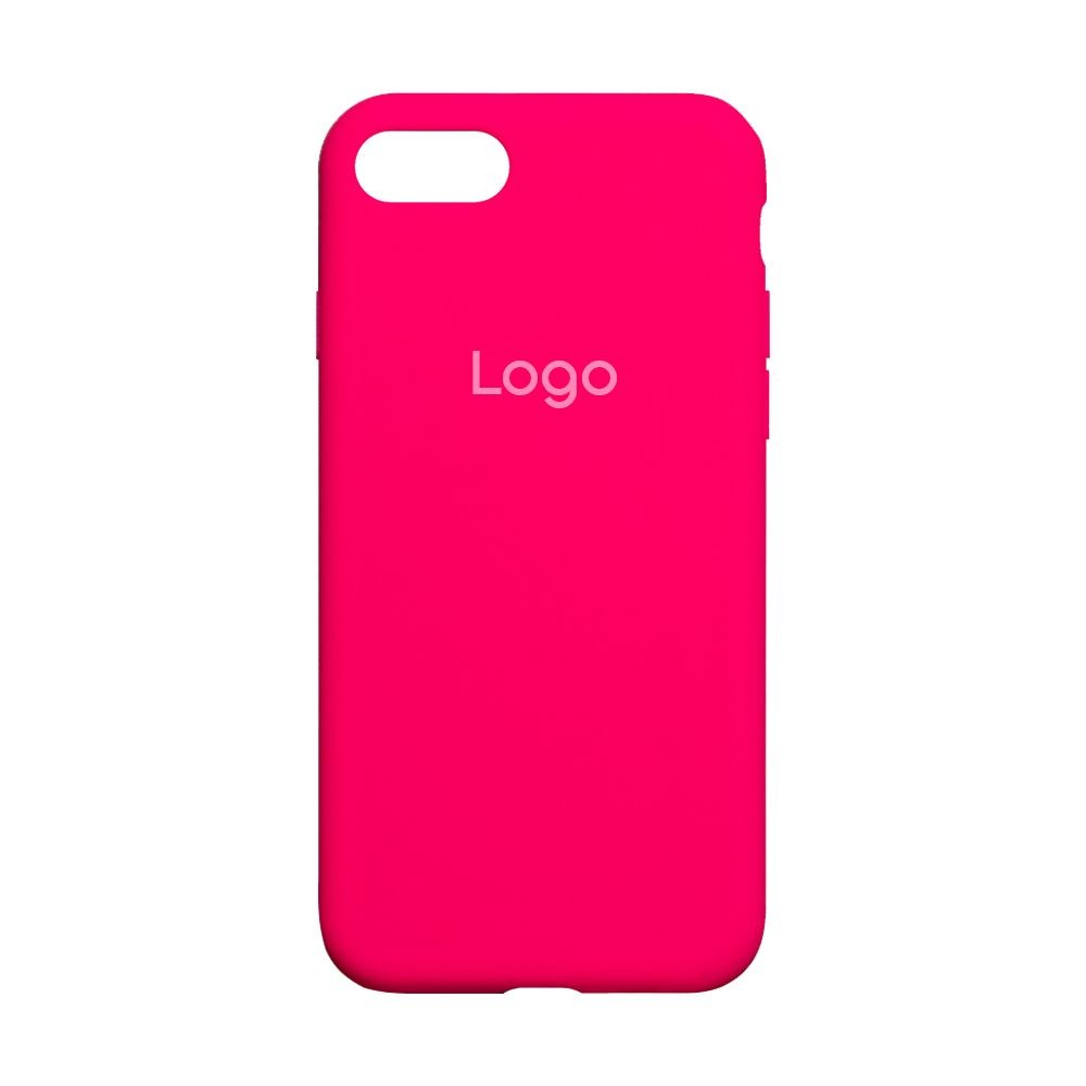 Silicone Case Full Protective (AA) для iPhone SE (2020)/7/8/ (Barbie pink)-0