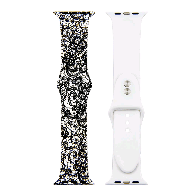 Ремінець силіконовий для APPLE WATCH 42/44 "Ажурний"-0