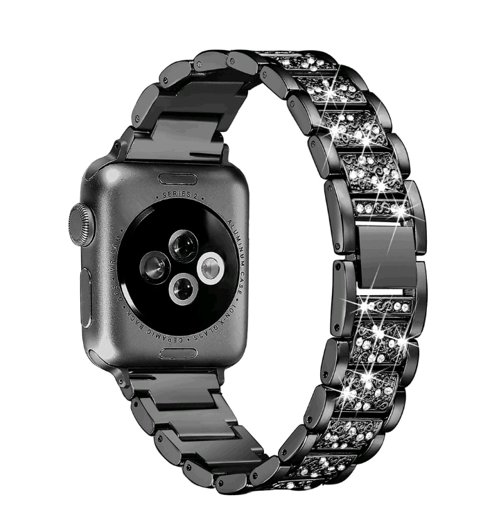 Ремінець Watch 38mm Steel Swarovski (Black)-1