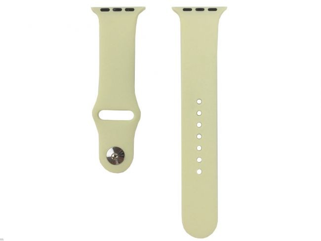 Ремінець Silicone  для  Apple Watch 38mm/40mm (Mellow Yellow)-0
