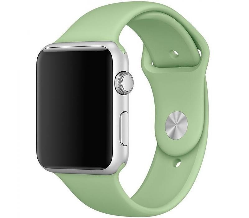 Ремінець Silicone  для  Apple Watch 42mm/44mm (Mint Gum)-0