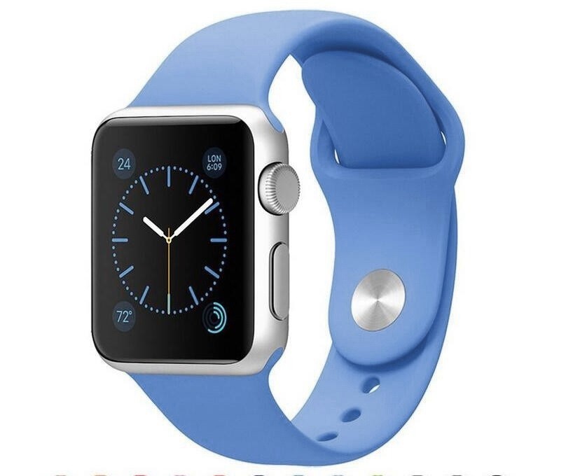 Ремінець Silicone  для  Apple Watch 42mm/44mm (Denim Blue)-0